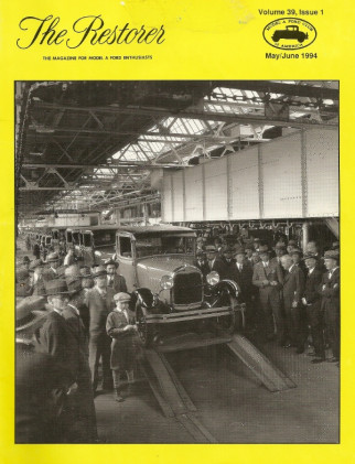 THE RESTORER - MODEL A - 1994 MAY/JUNE - BRAKE SERVICE, STEERING ARM BALLS